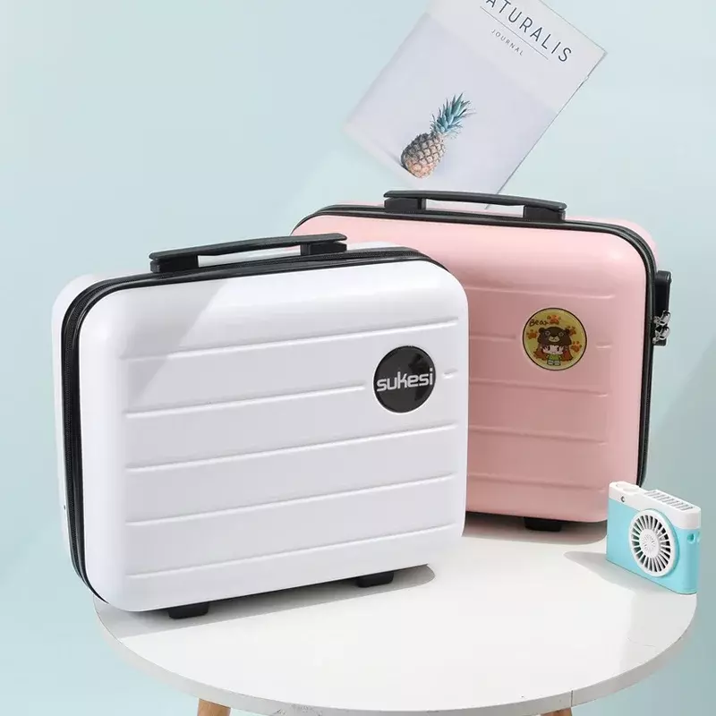 Portable Box 4-Inch Ins Small Travel Suitcase Luggage Cute Cosmetic Bag 6-Inch Password Lock Storage Box New