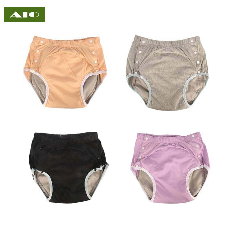 AIO Cloth Diapers Adult Cloth Diaper Left and Right Button Style Waterproof Adult Diapers Reusable