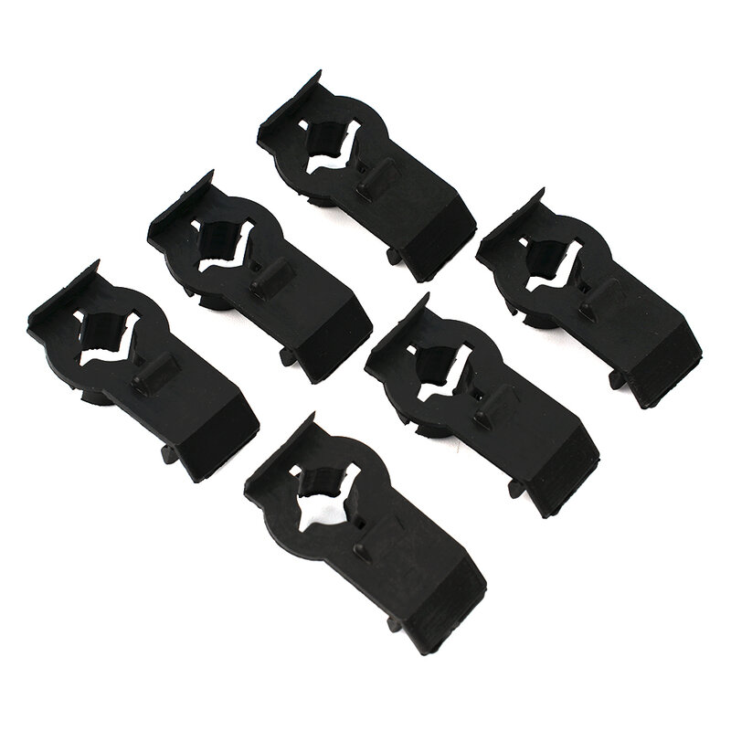 Accessories Windo Regulator Clip Black For BMW X5 E53 (2000-2006) Front Pack Of 6 Parts Plastic Useful Durable