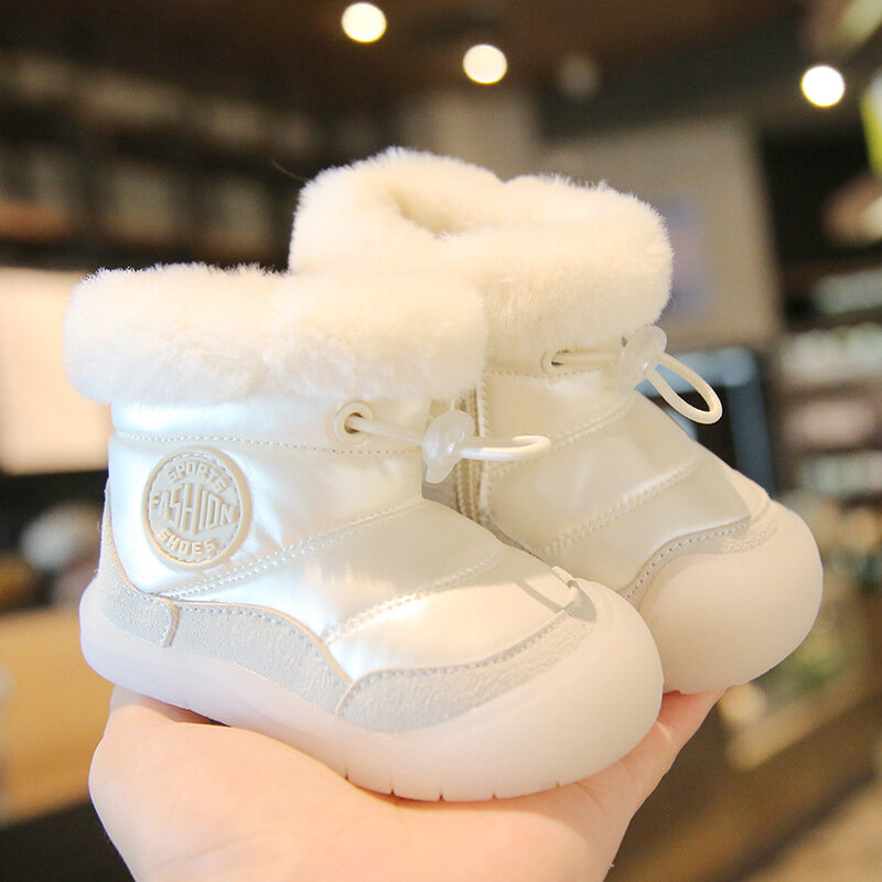 Botas Para niina stivali da neve per bambini stivali invernali peluche scarpe da bambino in cotone scarpe da passeggio per bambini stivali imbottiti per ragazze calde scarpe per bambini