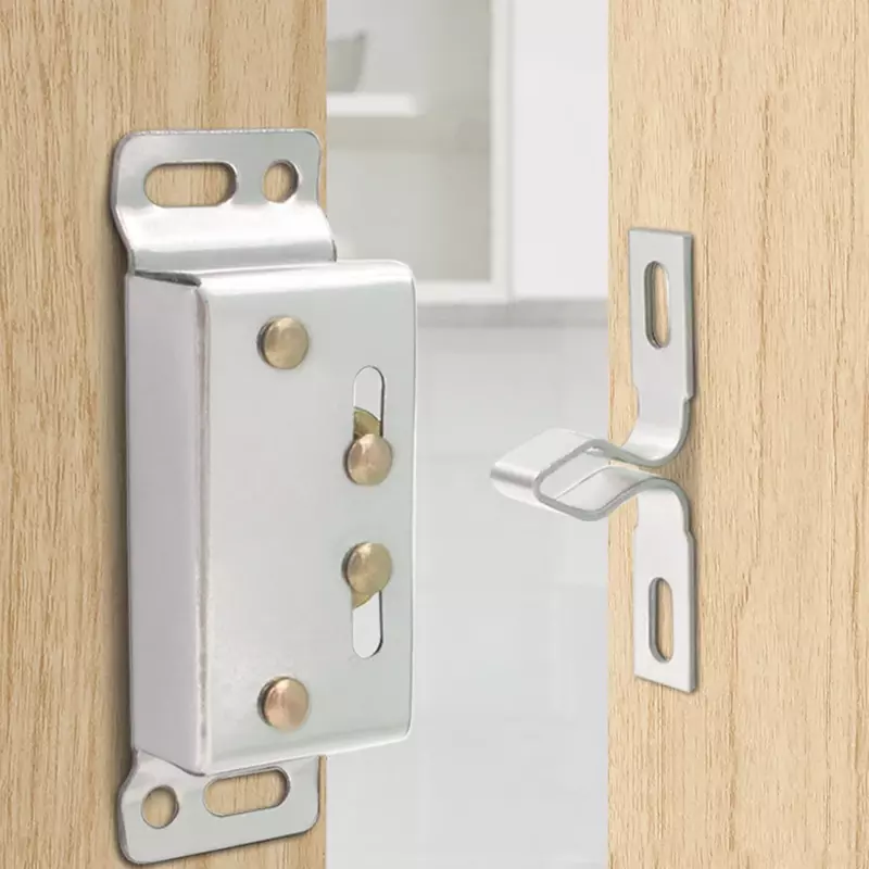 Magnetic Double Roller Catch Stainless Steel Made Ideal for Motorhomes Caravans Boats Ensures Secure Door Closure Easy Setup