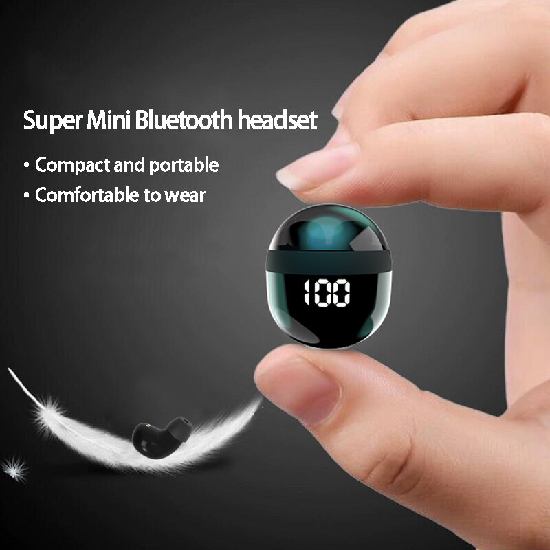 Наушники SK18 Superbass, TWS Беспроводная Bluetooth-гарнитура с микрофоном, умные сенсорные наушники, невидимые мини-наушники-вкладыши с шумоподавлением