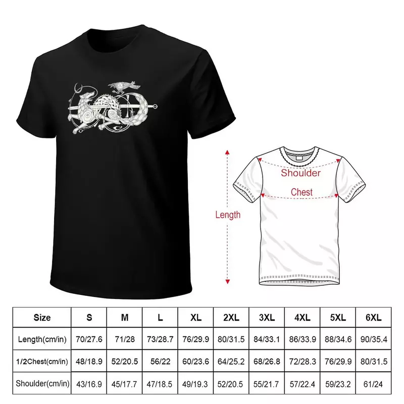 Wolf En Raaf T-Shirt Plus Maten Blouse Oversized Anime Korte Mouw T-Shirt Heren
