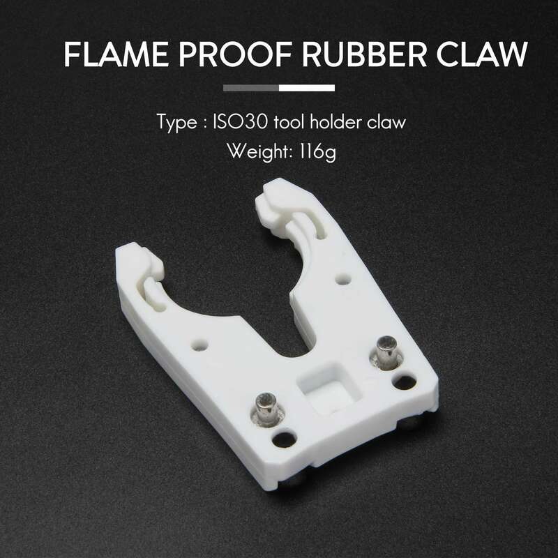 5PCS/Lot ISO30 Tool Holder Clamp Iron+ABS Flame Proof Rubber Claw