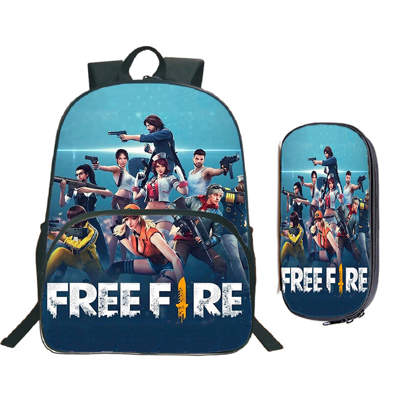 Ransel motif 3D Free Fire, tas punggung Pria Wanita, tas sekolah kualitas tinggi, tas traveling, tas ransel kualitas tinggi, Game Hot, ransel gambar 3D
