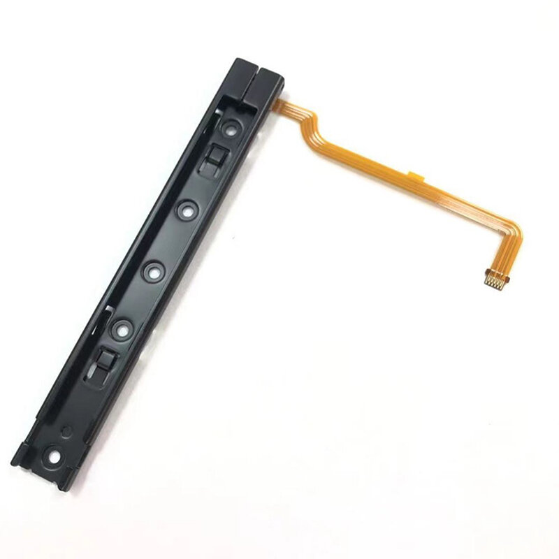 Pieza de repuesto de riel deslizante derecho e izquierdo con Cable flexible para interruptor, riel de guía de Metal, consola JoyCon, accesorios NS, pieza de reparación