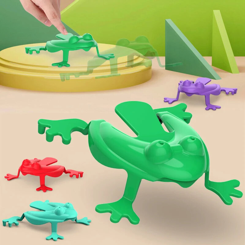 점프 개구리 장난감 부모 자식 바운스 개구리 불안 장난감, 어린이 스트레스 해소 장난감 모듬, 어린이 생일 파티 선물, 1-20 개