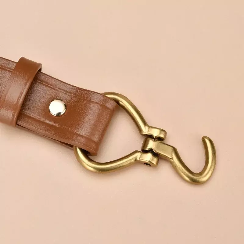 Cinturón decorativo de piel auténtica para mujer, cinturón de cintura de 2,5 cm, versátil, de alta calidad, a la moda