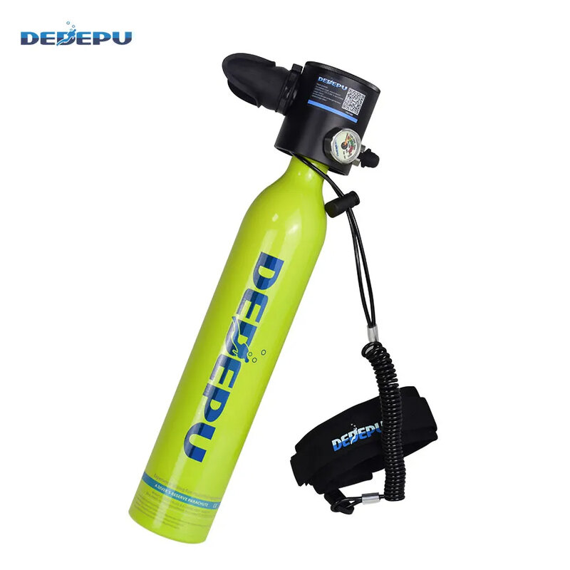DEDEPU-Equipamento de mergulho, Dispositivo de respiração subaquática, tanque de oxigênio ao ar livre, 5-10 minutos, 0.5L