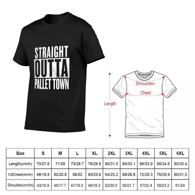 Straight Outta Pallet Town T-Shirt sports fans Blouse designer t shirt men