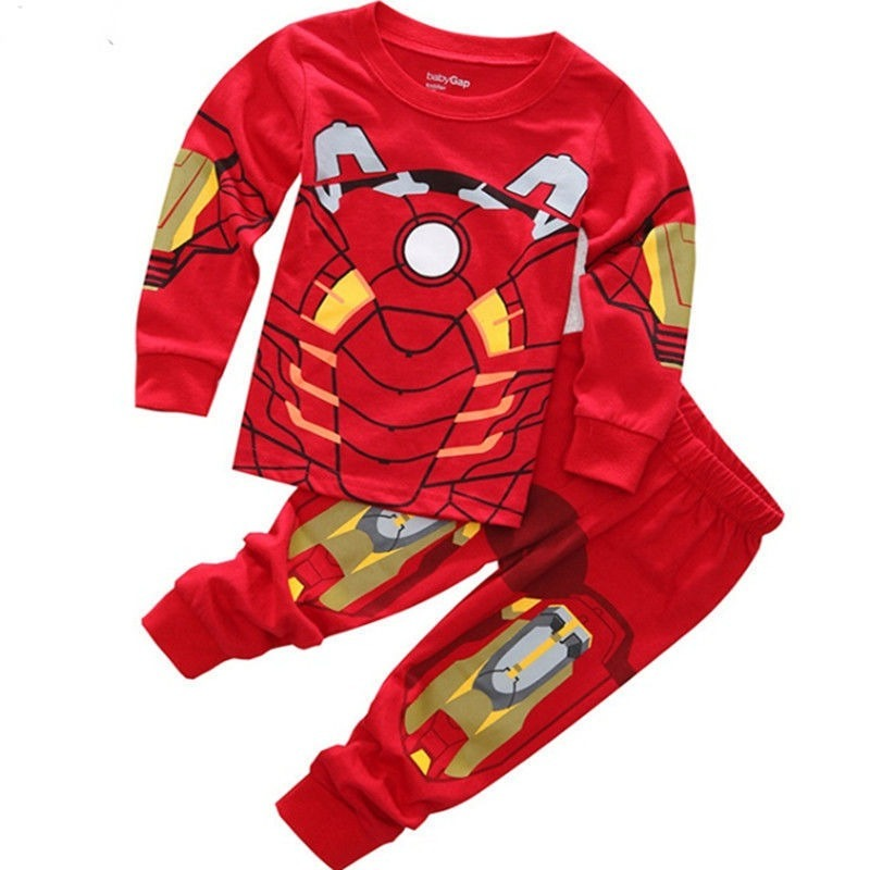 Meninos do bebê roupas de super-heróis conjunto crianças camiseta + calças curtas outfits da criança ferro spiderman cosplay trajes crianças roupas