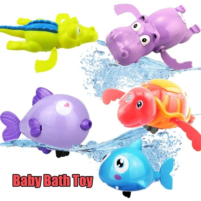 Детские Игрушки для ванны, милый купальник, черепаха, Кит, бассейн на пляже, Классическая модель, водная игрушка для детей, игрушки для игр в воде
