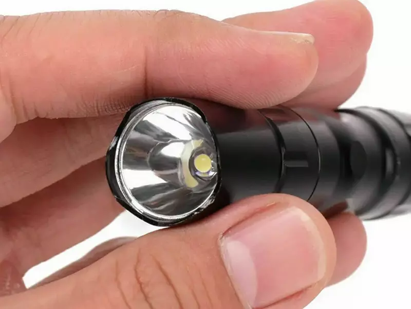 Portátil mini lanterna led, lanterna de luz de bolso, impermeável, alta potência, tático, poderoso, caça, pesca noturna, 2000lm