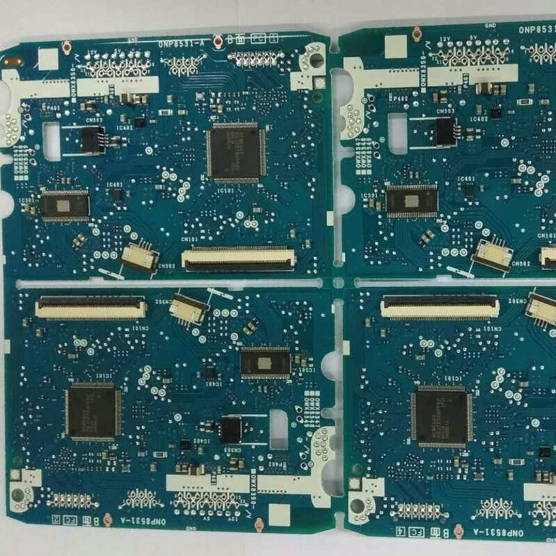 6 layer blue pcb board, printed circuit board