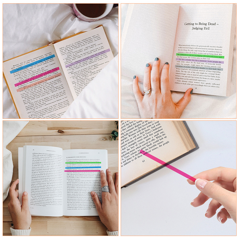 Reading Highlight Strips Thin Fluorescent Sticky Notes Duct Tape Fluorescence Stickers