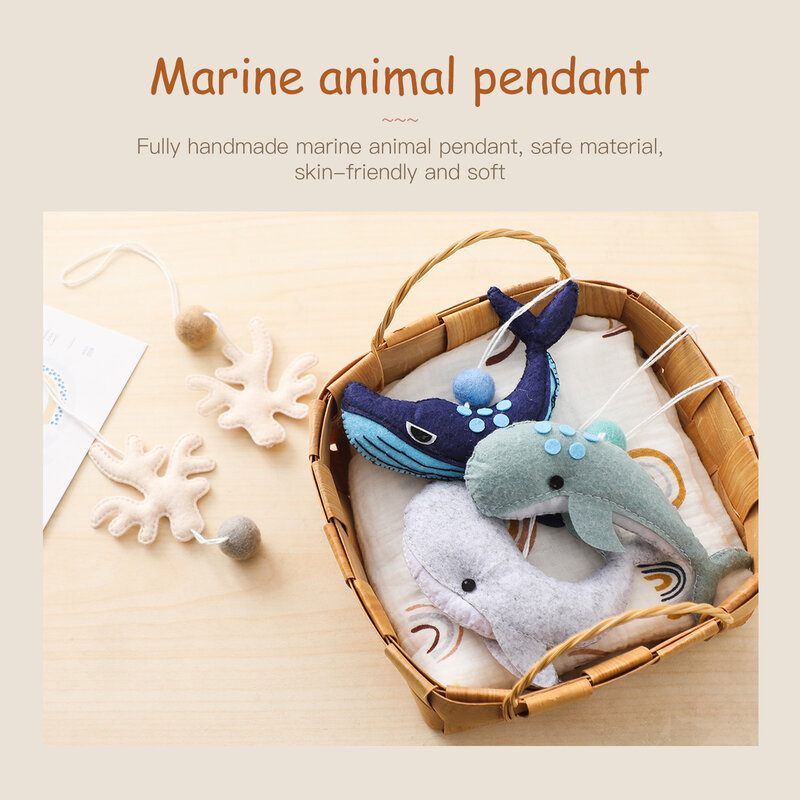 Gym Pendant Toy Wool Rattle Music  Cotton Crochet Mobile For Bed Baby Teether Activity Gym Pendants Toys For Newborn Accessories