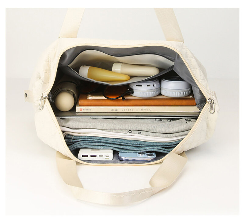 Универсальная Многофункциональная Дорожная сумка на колесиках с вышивкой, удобная сумка из ткани Оксфорд для путешествий на короткие расстояния