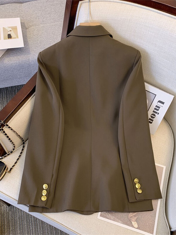 UNXX elegancka czarna marynarka dla kobiet w biurze, wiosenno-jesienna elegancki styl dorywcza, drobna marynarka wysokiej jakości