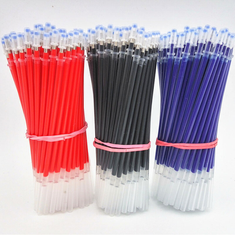 20Pｃｓ of Gel pen Refills 0.5mm Black Blue Red Ink Refill School Office Stationery Writing Supplies