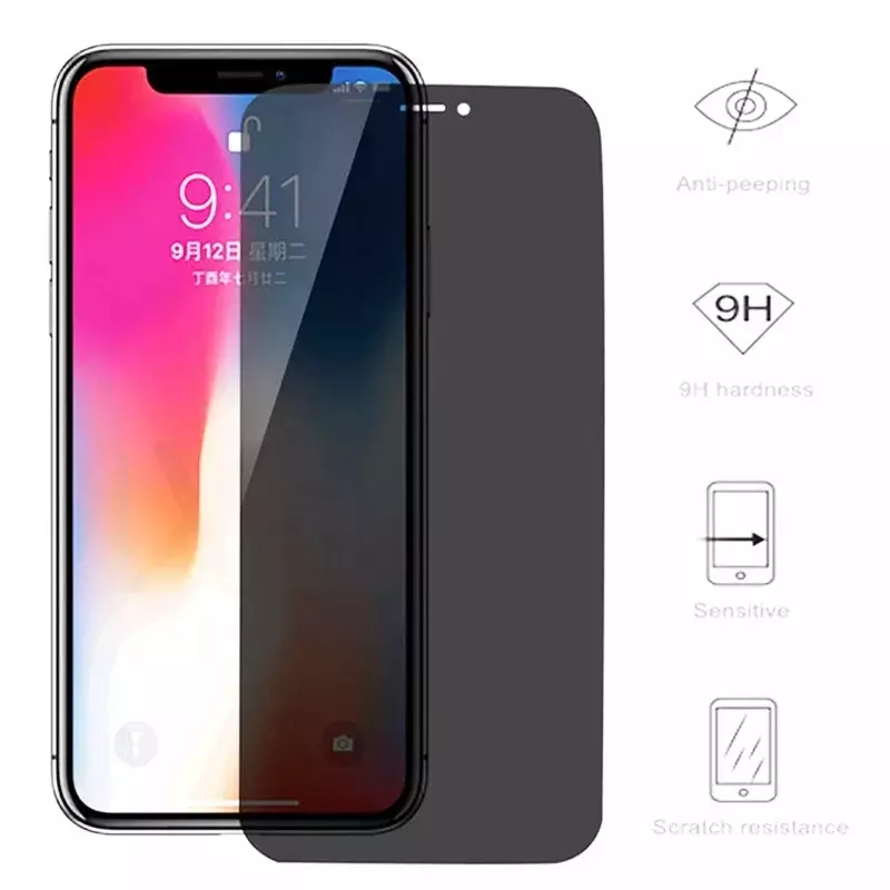 Anti-spy Protective Glass for IPhone 13 12 11 Pro Max 12Mini Screen Protector for IPhone 6 14 7 8 Plus X XR XS Max privacy Glass