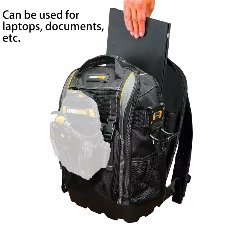Nuova borsa per attrezzi impermeabile Multi-tasche 1680D borsa per attrezzi in tessuto Oxford fondo in gomma per elettricista professionale resistente alle forature
