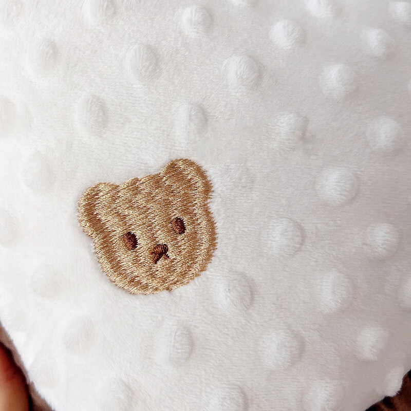 Bantal bayi gaya Nordic, bantal lempar kain Minkly Dot, nyaman bentuk hati, dekorasi kamar tidur anak-anak
