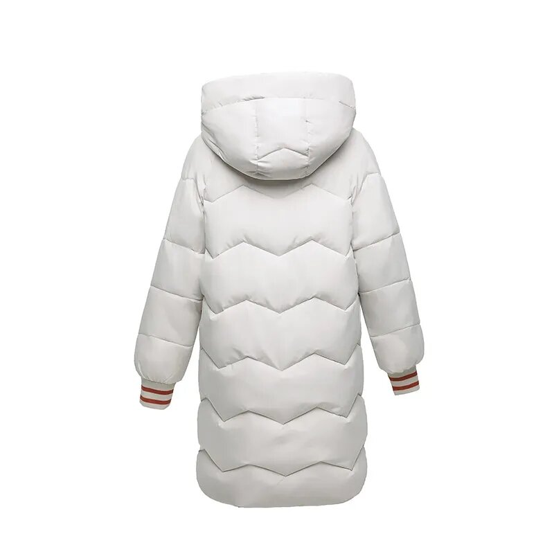 Jaqueta feminina de algodão acolchoado, jaqueta solta, acolchoada de algodão, longa, estudantes, inverno, 2019