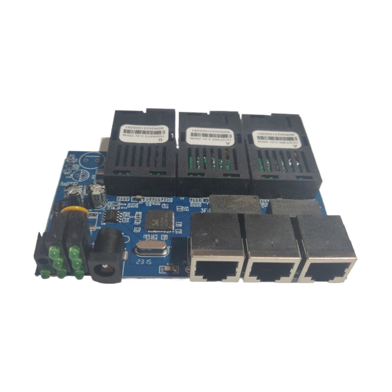 Ethernet Fiber Switch PCBA Módulo, Multi-Port Interface SC, Transmissão Rápida, Casa e Hotel Converter, Adaptador