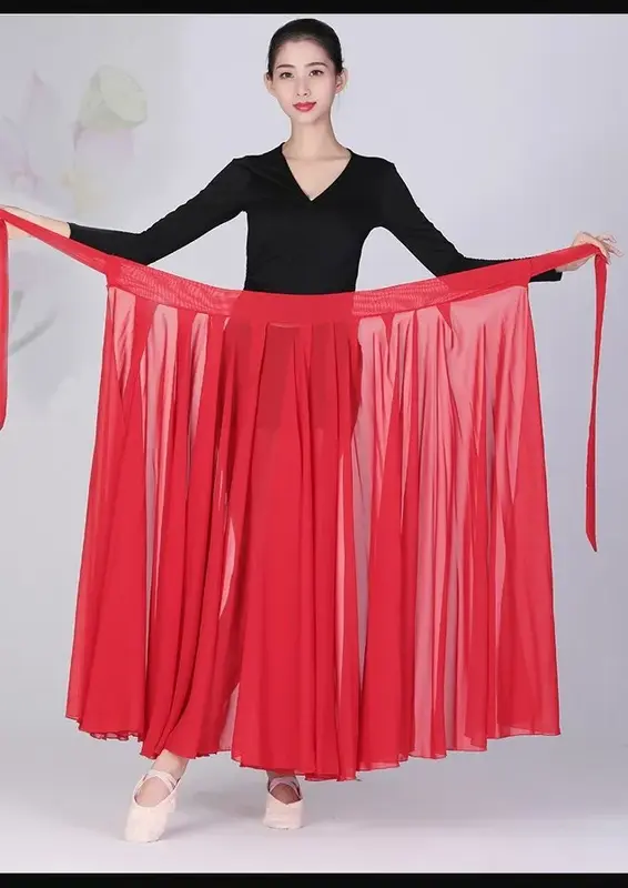 ملابس ممارسة الرقص في شينجيانغ قطعة واحدة ، مريلة أويغور ، زي أداء فنون الدفاع عن النفس ، تنورة متأرجحة كبيرة ، فستان بنصف طول