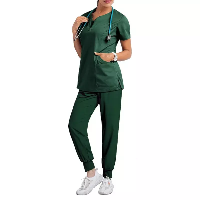 Scrub medico uniforme accessori per infermiere set di scrub per donna ospedale clinica odontoiatrica salone di bellezza Spa abbigliamento da lavoro abbigliamento camice da laboratorio