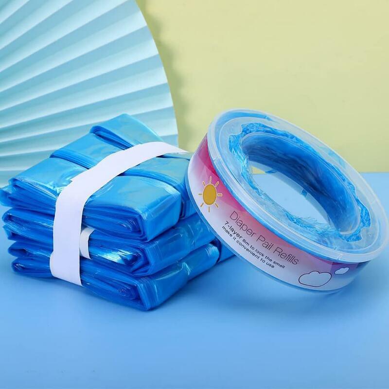 High-quality Diaper Bin Bags Capacity Diaper Bin Trash Bags 8pcs Odor Absorbing Pe Material Baby Breeze Diaper Pail for Wide