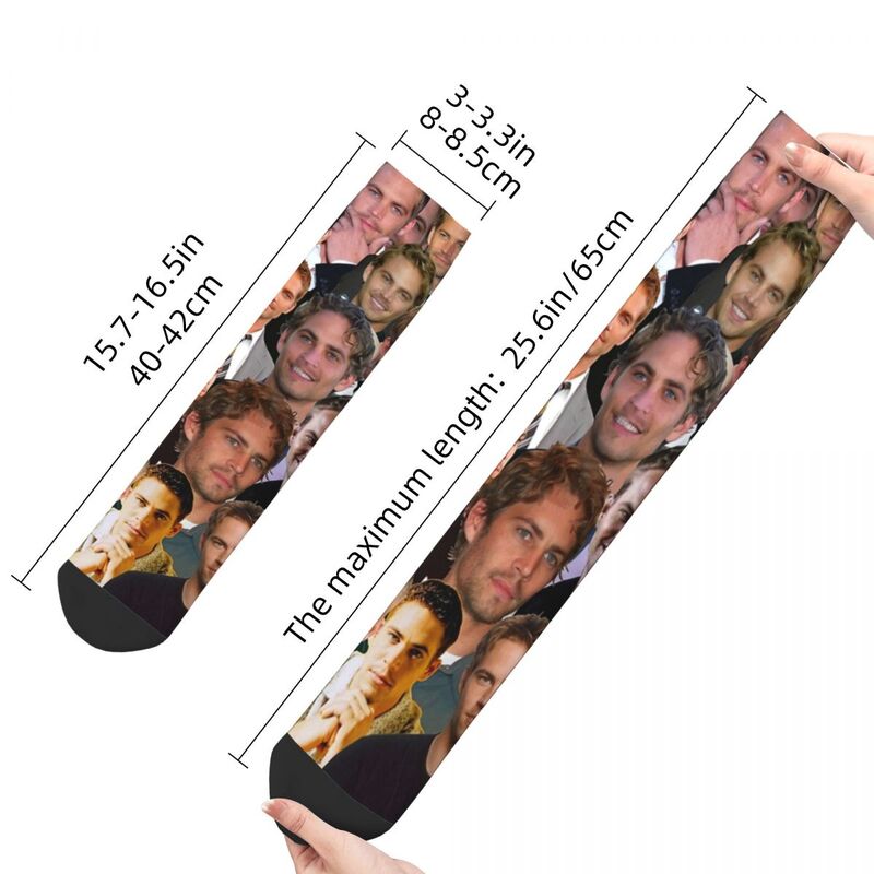 Paul Walker-Calcetines para hombre y mujer, calcetín Unisex para adulto, Collage de fotos