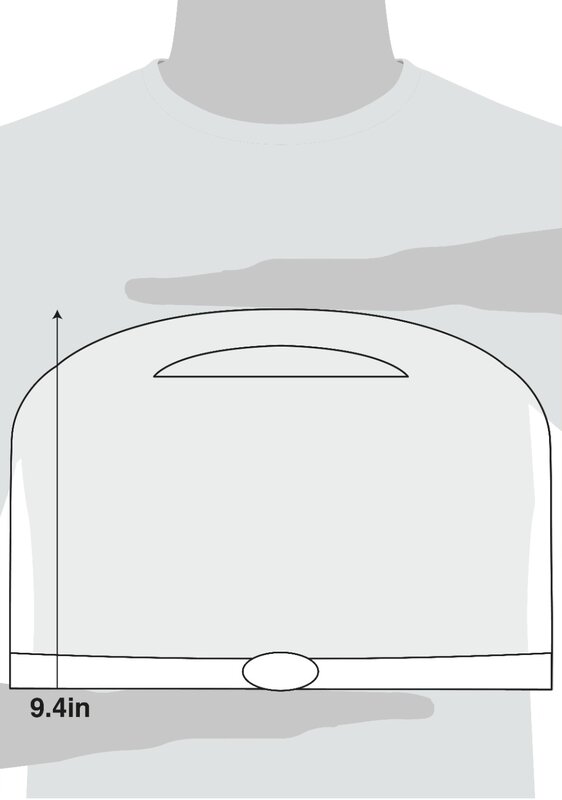 Portador redondo do bolo com tampa plástica clara, máquina de lavar louça segura, 13 "diâmetro