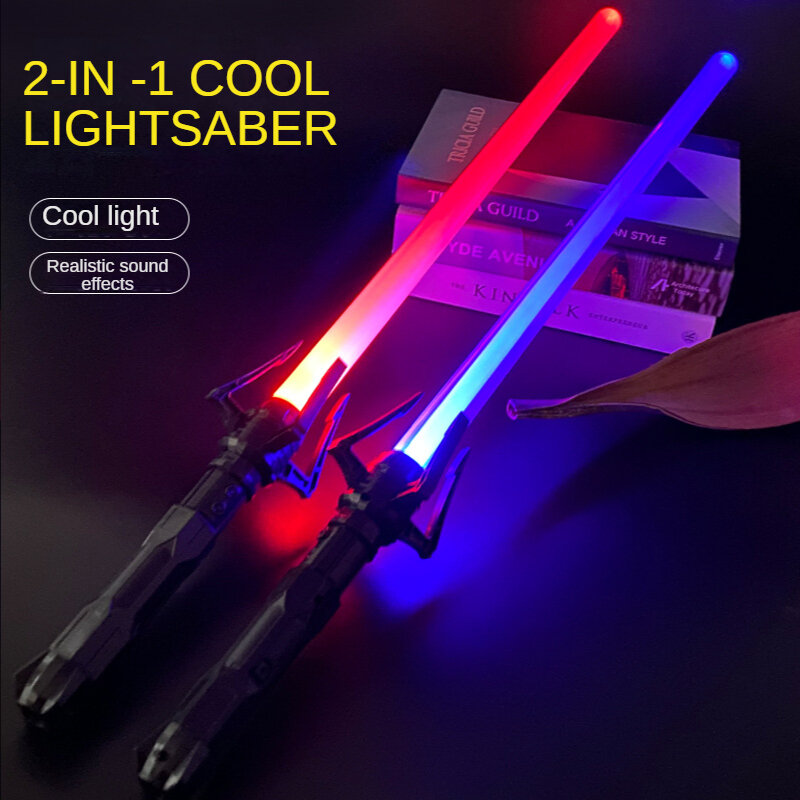 Nuovo 80/66cm spada Laser Dueling RGB Laser Sword Toys spada leggera 7 colori Kids Force FX FOC Blaster Toys Jedi Laser Sword Gift 2P