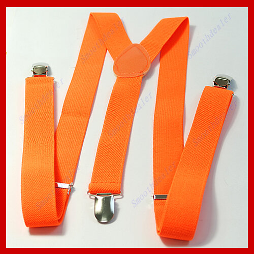 652F Damen Unisex elastische Y-Form Hosenträger Herren verstellbare Clip-on Hosenträger