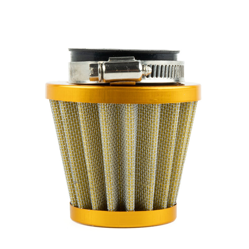 1pc High Performance Air Filter For Motorcycles 35mm/38mm/42mm/45mm High Quality Metal Black/Red/Blue/Silver, High Quality