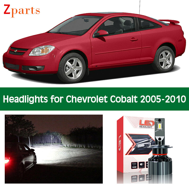 Faro delantero de coche para Chevrolet Cobalt, 2005, 2006, 2007, 2008, 2009, bombillas LED Canbus de haz bajo y alto, accesorios de luz automática