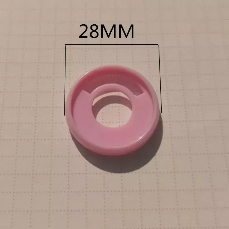 100 шт., 28 мм, новое пластиковое Переплетное кольцо в виде ручки, переплетная пряжка, соединительные аксессуары для блокнота с отверстием в виде гриба, компакт-диск для хранения,