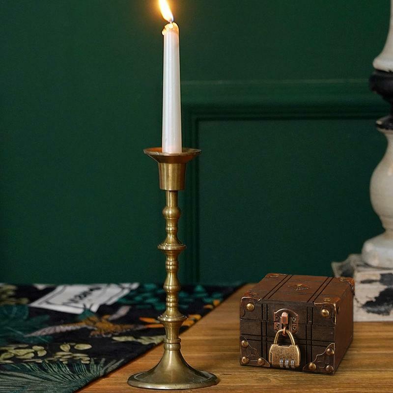 Mini joyero de madera, caja de tesoro Retro con cerradura, caja de recuerdo de joyería pequeña, organizador de escritorio, regalo para niños, decoración del hogar