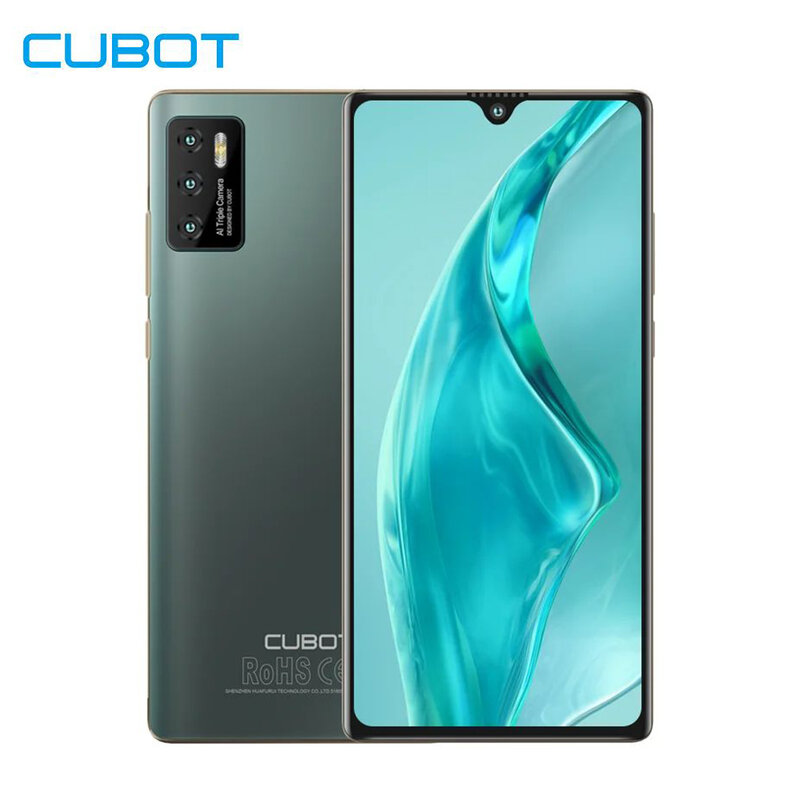 Cubot p50, android smartphone 6gb ram 128gb rom 4200mah akku 6.217 "bildschirm nfc handys 20mp kamera handys celular