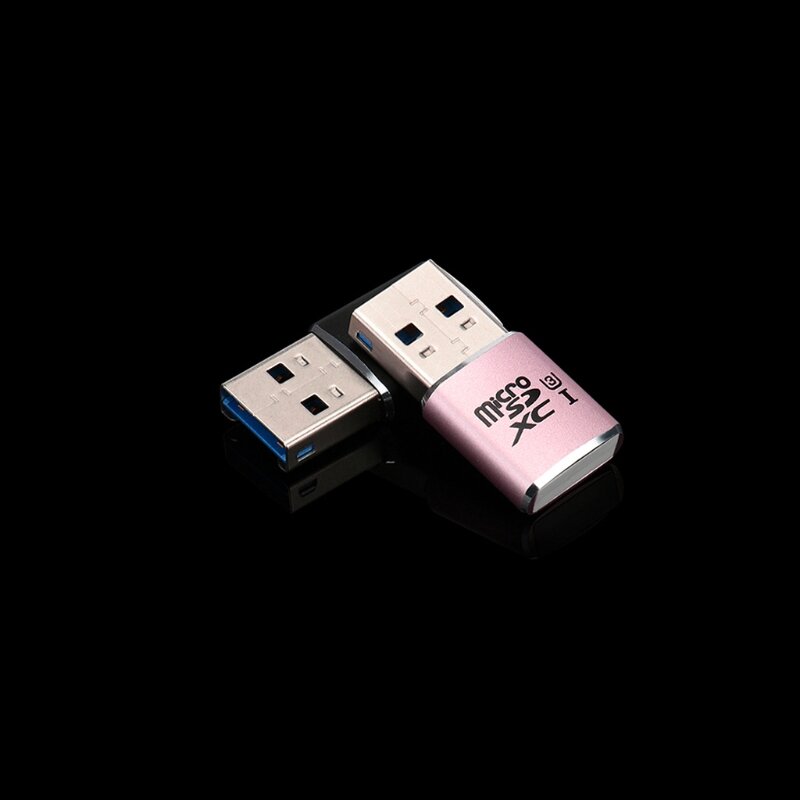 เครื่องอ่านการ์ดหน่วยความจำ USB ความเร็วสูงอะแดปเตอร์การ์ดแฟลชขนาดกะทัดรัดสำหรับ Micro-SD Micro SDXC Card Converter