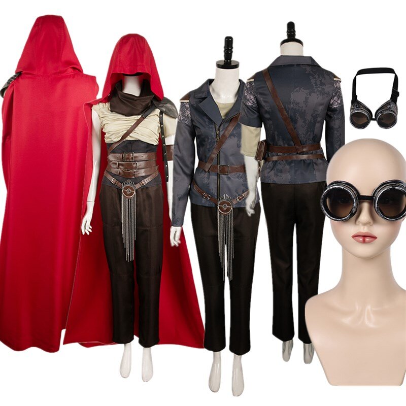 Max Furiosa Cosplay para Mulheres, Mad Fantasy, Max Steampunk, óculos, capa com capuz, roupas de cinto, Halloween, terno de festa carnaval