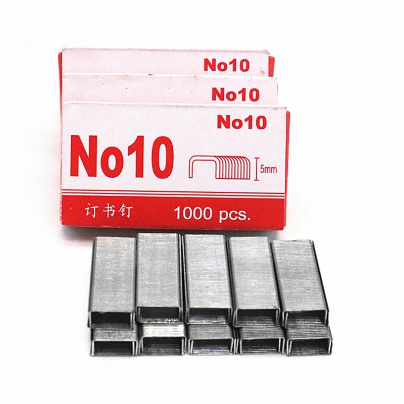 Standard Staples, Mini Paper Binding Staples No. 10 Staples, 5mm Height, 900 Per Box, for School Study Office Supplies