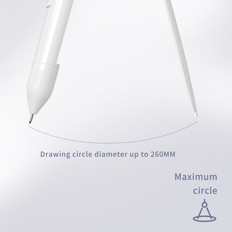 Kit Geometri Pensil Matematika Kit Kompas NBX Perlengkapan Alat Tulis Siswa dengan Pensil Mekanik 0.7Mm Alat Gambar Termasuk Penggaris