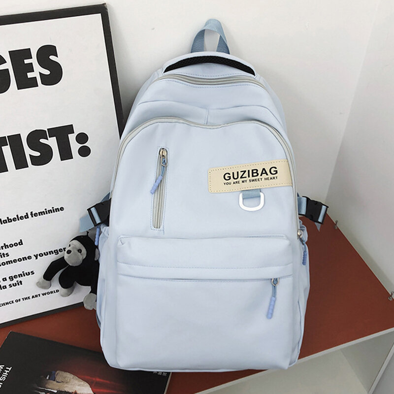 2023 Women School Backpack Black Nylon Bagpack  Female Anti Theft Rucksack Casual Lady Travel Backpacks Korean Back Pack Mochila
