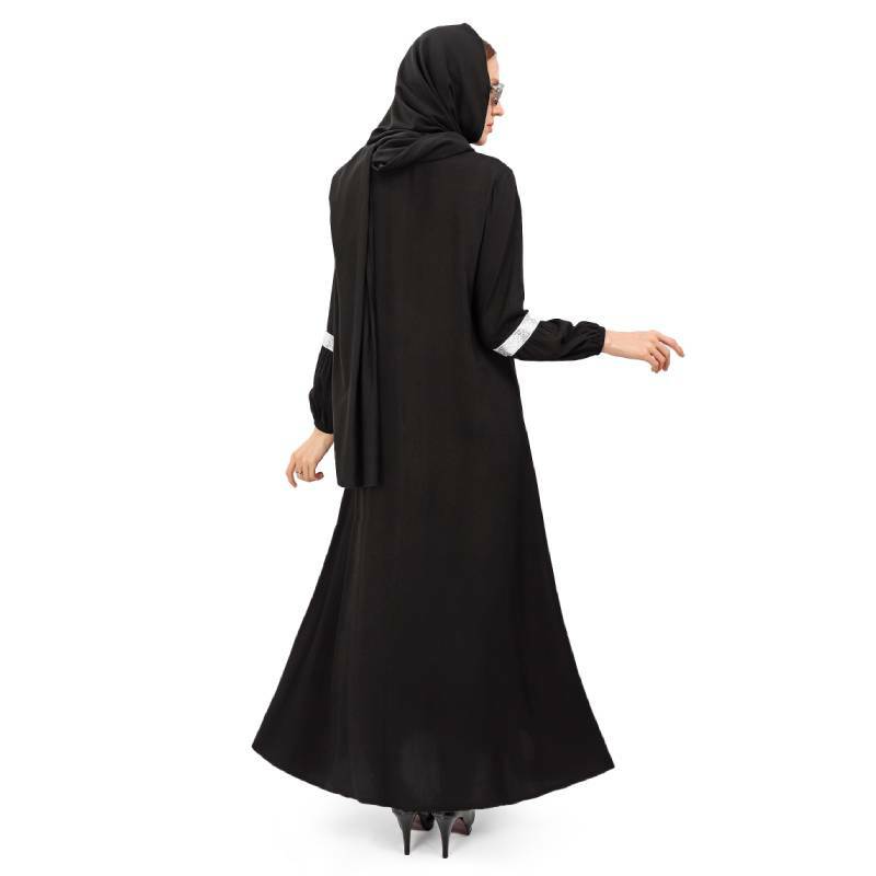 Женское мусульманское платье DAZCOS с длинным рукавом, женское платье с хиджабами, скромные платья, Арабская одежда Дубая