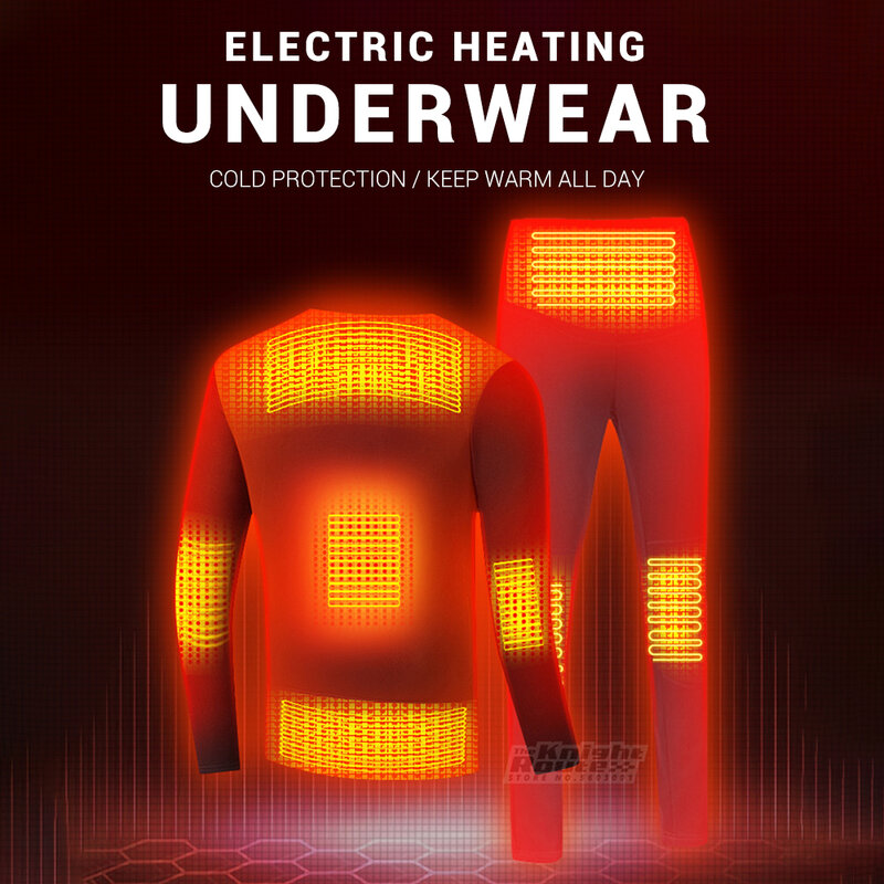 24 Area APP control Heated Jacket Thermal Underwear Women Men Ski Suit USB Electric Heated Clothing Shirt Winter Fishing