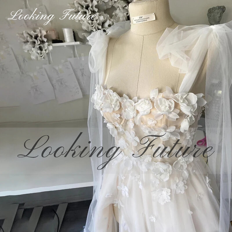 Женское свадебное платье со шлейфом It's yiiya, белое кружевное платье трапециевидной формы с длинными рукавами, объемными цветами и разрезом на лето 2019