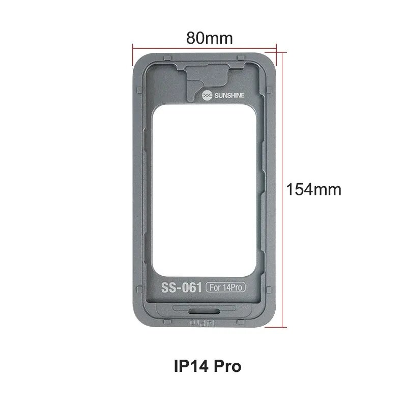 SUNSHINE-Alumínio Pelurusan Camada LCD Untuk para IP6 -14 Series, Painel LCD, Luar, SS-601