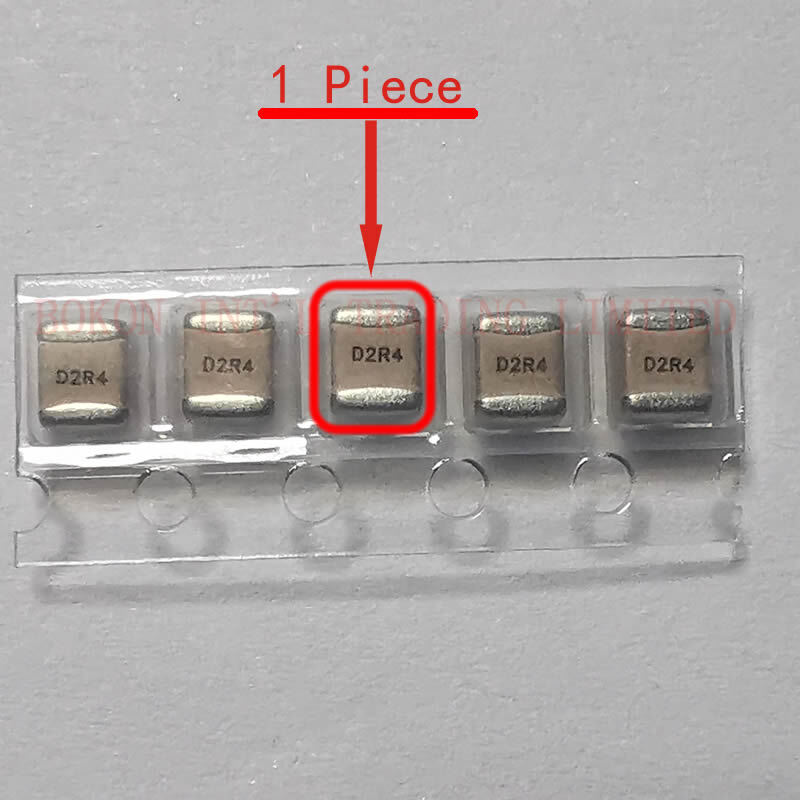Capacitores multicamadas cerâmicos da porcelana p90 do ruído a2r4b d2r4 do esl do tamanho alto q dos capacitores da micro-ondas 2.4pf 500v rf 1111 v baixo